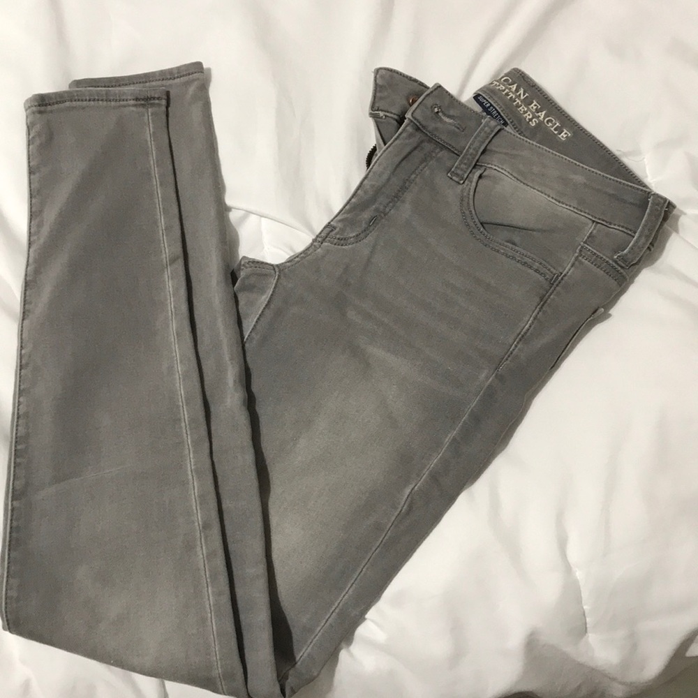 Grey Wash American Eagle Jeans